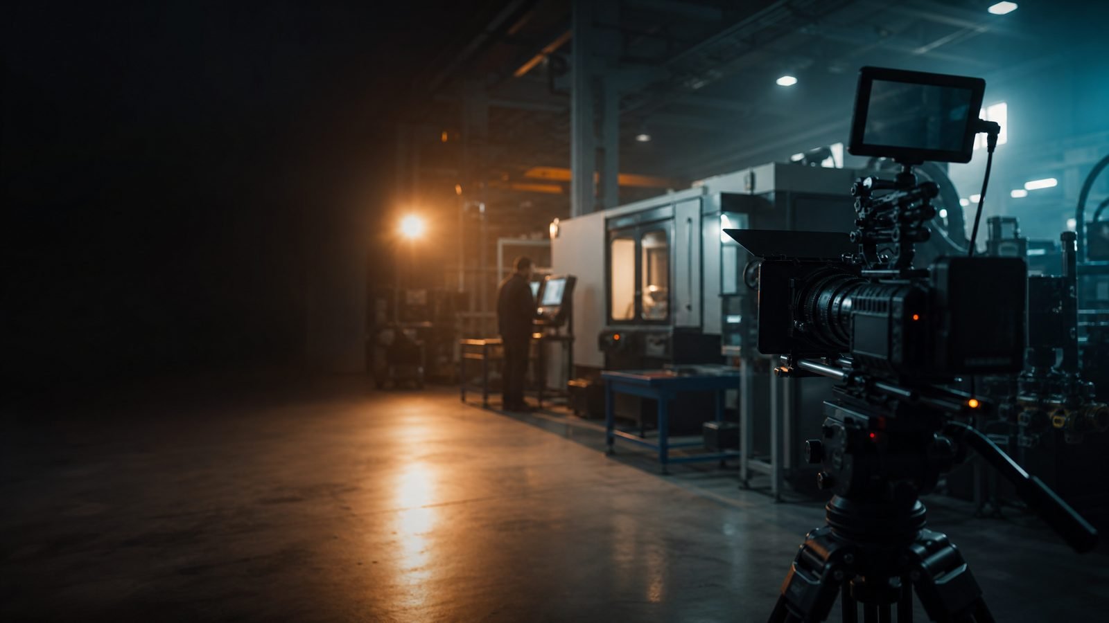 Snemanje predstavitvenega videa v proizvodni hali — video produkcija za podjetja I-ROCK MULTIMEDIA